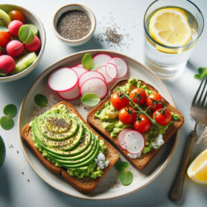 avocado toast on whole grain bread