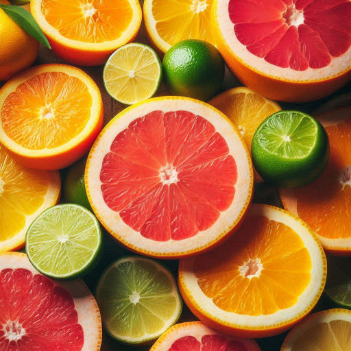 variety of sliced citrus fruits