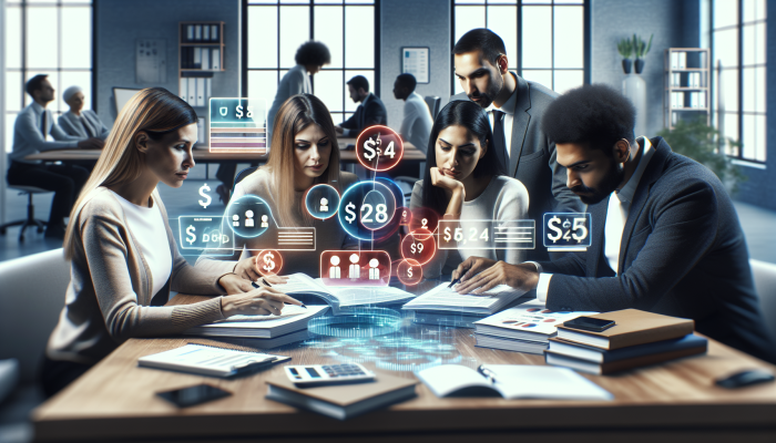 Exploring the impact of Debt Consolidation versus Snowball Plans: UK Focus | DCL Individuals in the UK evaluating various debt consolidation options in a financial advisory setting.