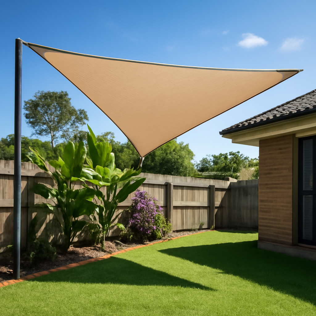 Illustration of approvals, materials, and maintenance across Brisbane councils related to shade options for Brisbane backyards
