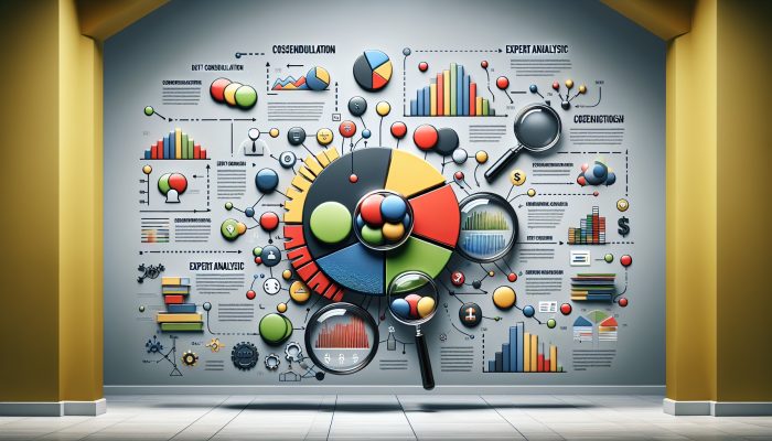 Debt Consolidation Loan APR Breakdowns: UK Guide | DCL Infographic showing APR breakdowns for debt consolidation loans with expert analysis and color-coded sections.