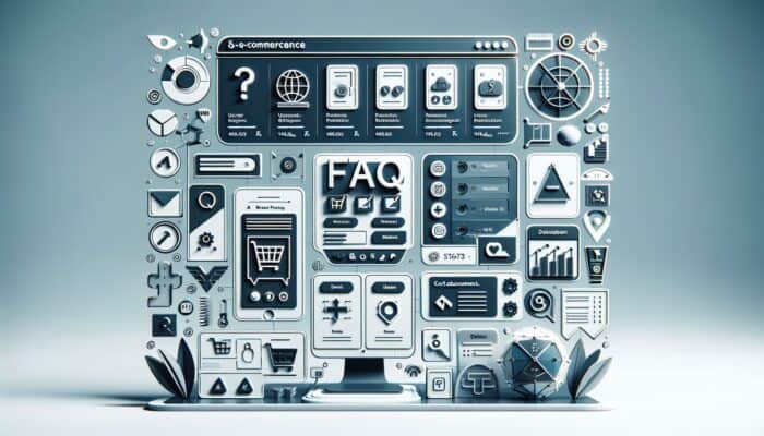 Creating Effective E-Commerce FAQs for SEO: An intuitive e-commerce interface showcasing a clearly defined FAQ section, enhancing navigation and customer satisfaction.