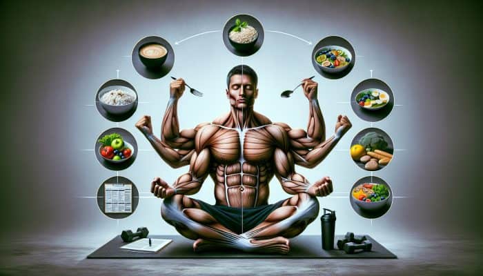 A UK man consistently following a health routine, showcasing improved fitness, mental clarity, and resilience.