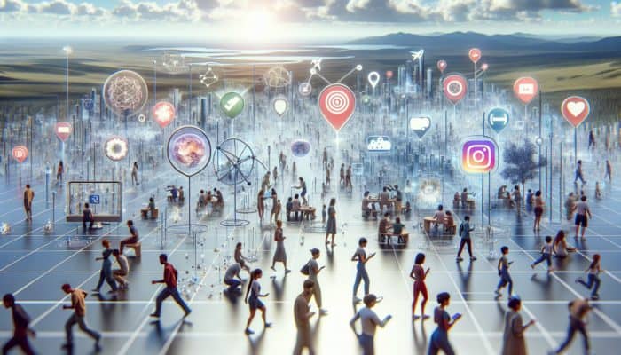 Optimize for Decision Moments: Diverse digital landscape with users on TikTok, Reddit, ChatGPT, Amazon; Google minimized in background.