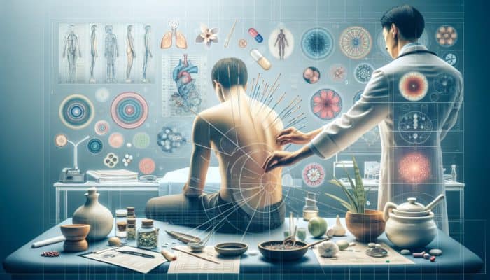 A tranquil UK clinic combining Eastern and Western healing through acupuncture treatment.